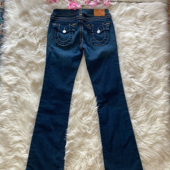❤️SOLD❤️True Religion Brand Jeans Dark Wash Bootcut Size 27 EUC - Picture 8 of 9